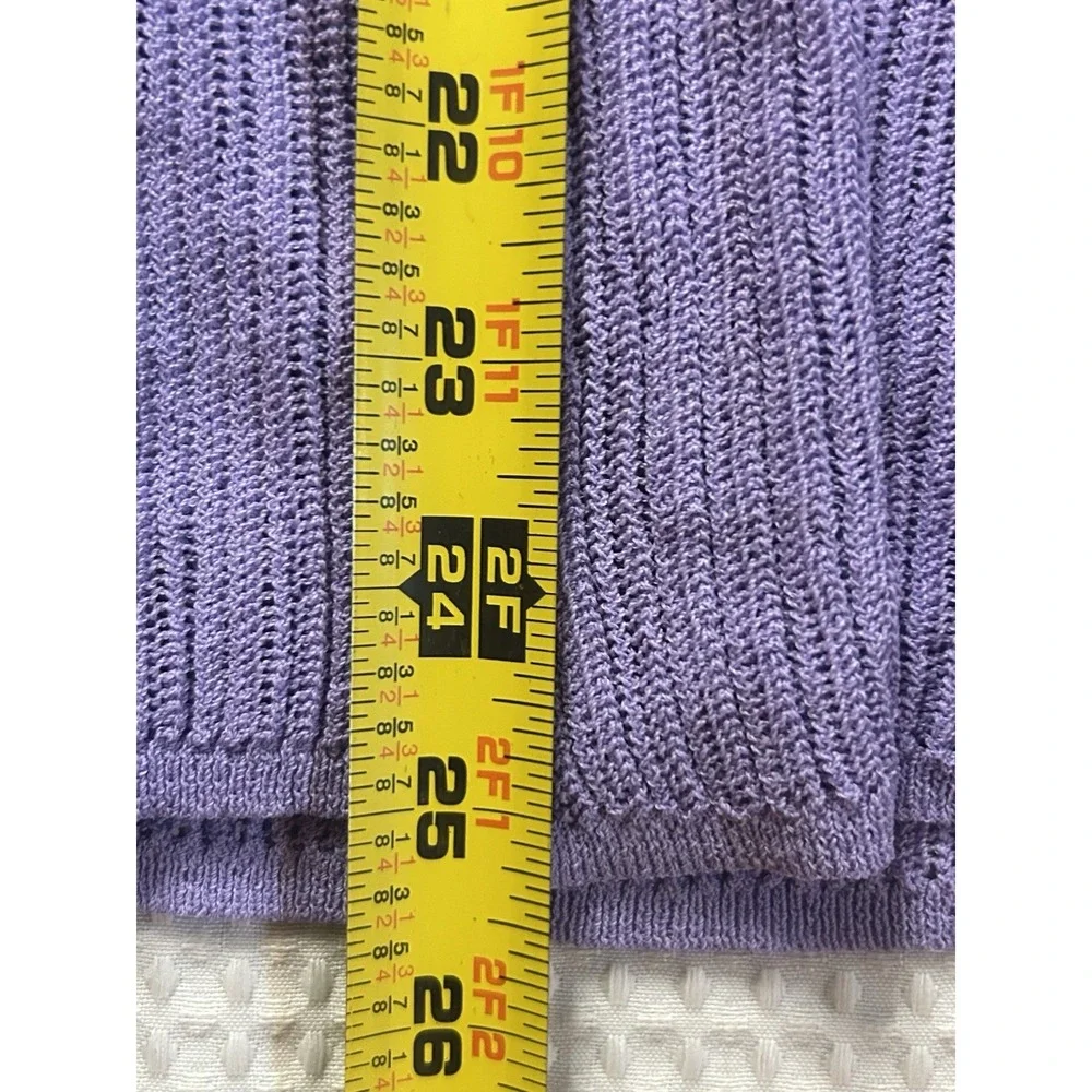 Coldwater Creek NEW Open Front Cardi Purple Women's Medium 10/12 Spring Easter